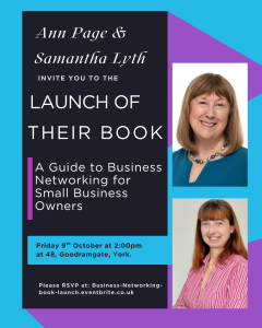Poster advertising the book launch